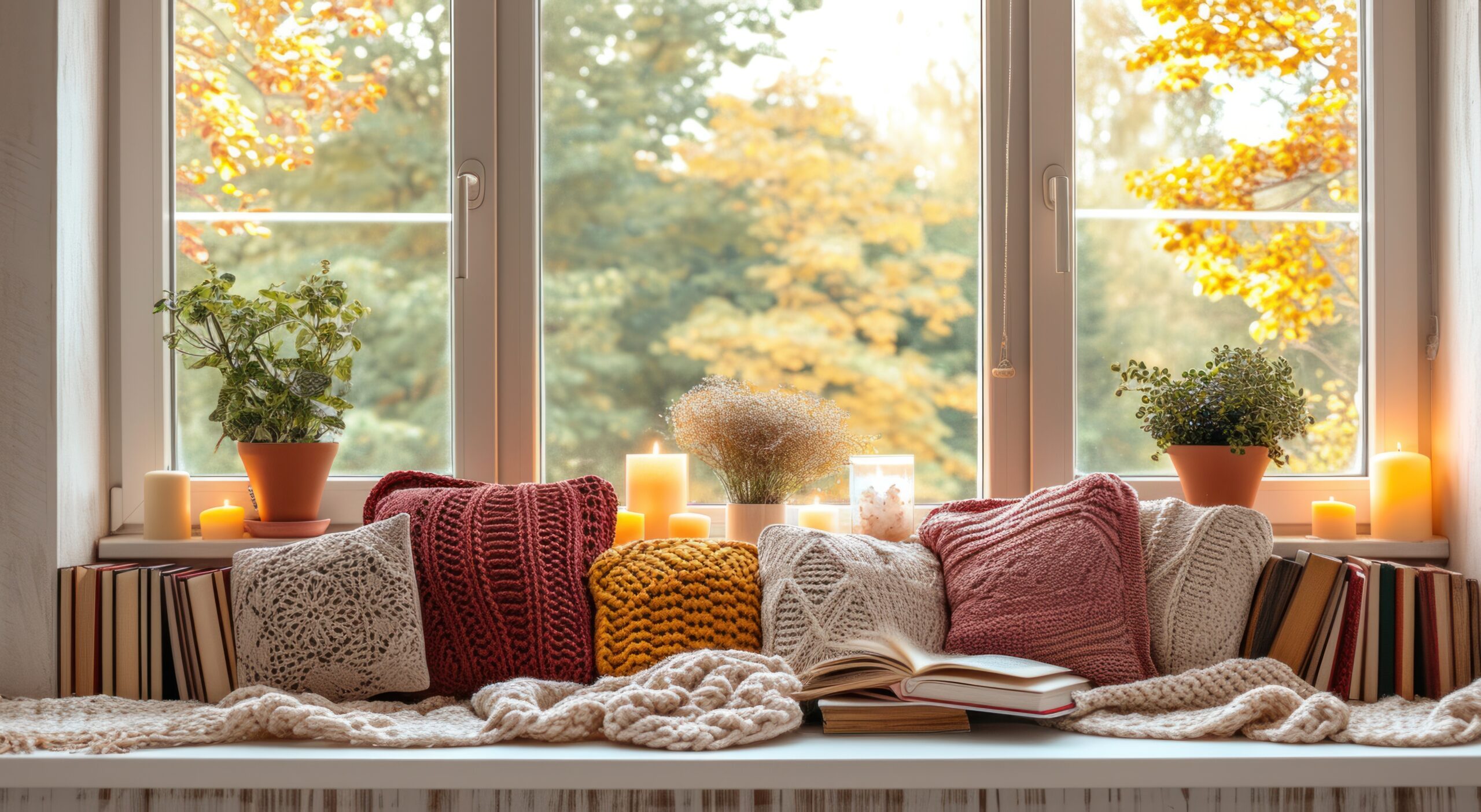 Plush Throw Pillows and Crochet Blankets add Warmth to any home decor