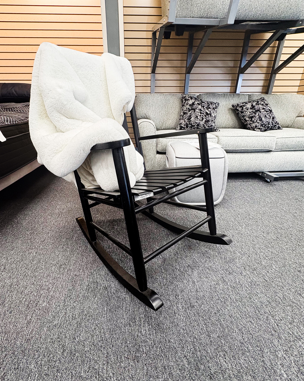 This rocking chair and super-soft throw blanket make a great gift for anyone!