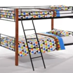 Dandelion Twin Over Twin Wood and Metal Bunk Bed