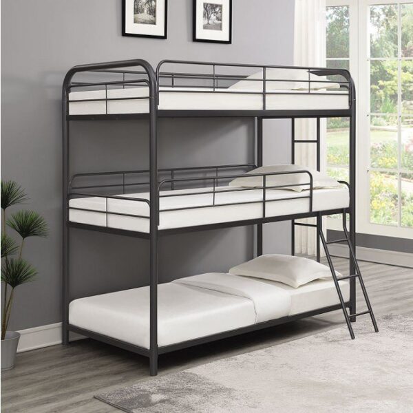 Garner Triple Twin Bunk Bed