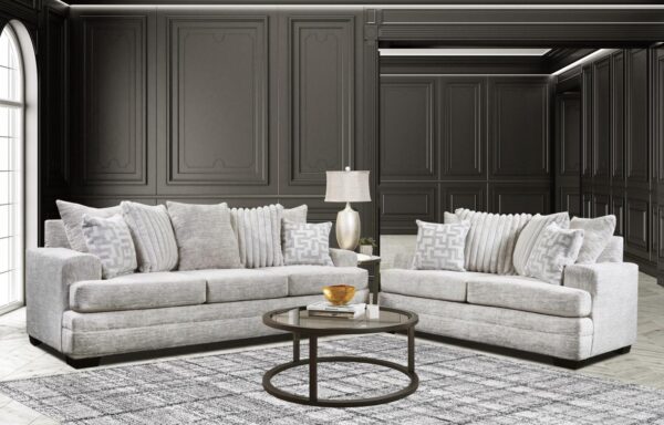 Delta Galactic Oyster Sofa and Loveseat Set