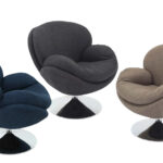 Mac Motion Chairs with Chrome Bases make fun accent chairs and unique comfortable furniture at Crazy Jays furniture store