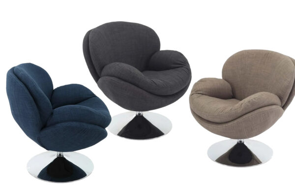 Mac Motion Chairs™ Comfort Accent Chair with Chrome Base