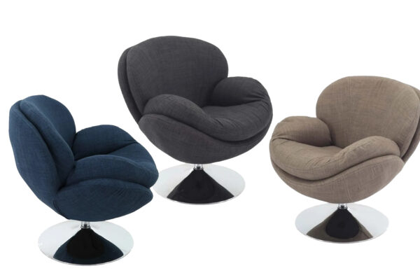Mac Motion Chairs with Chrome Bases make fun accent chairs and unique comfortable furniture at Crazy Jays furniture store