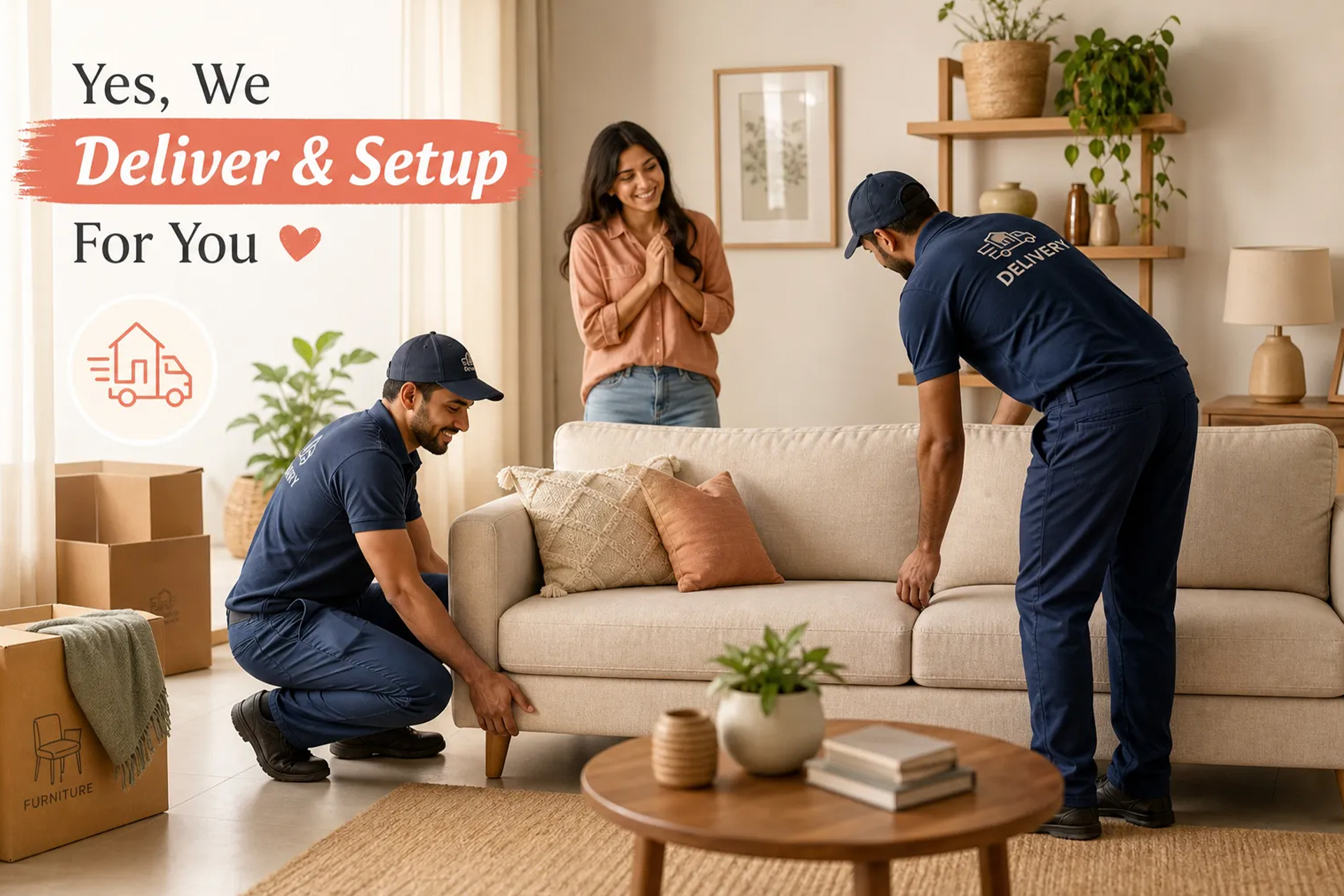 Crazy Jay's Furniture and Sleep Shop is a furniture store that delivers and sets up furniture for you